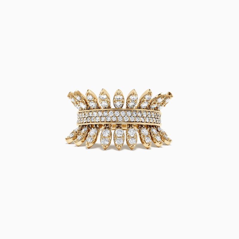 American Diamond Crown Ring