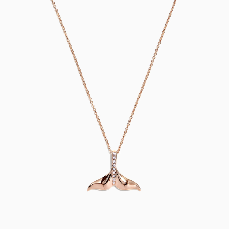 Rose Gold Ginkgo Leaf Pendant Necklace